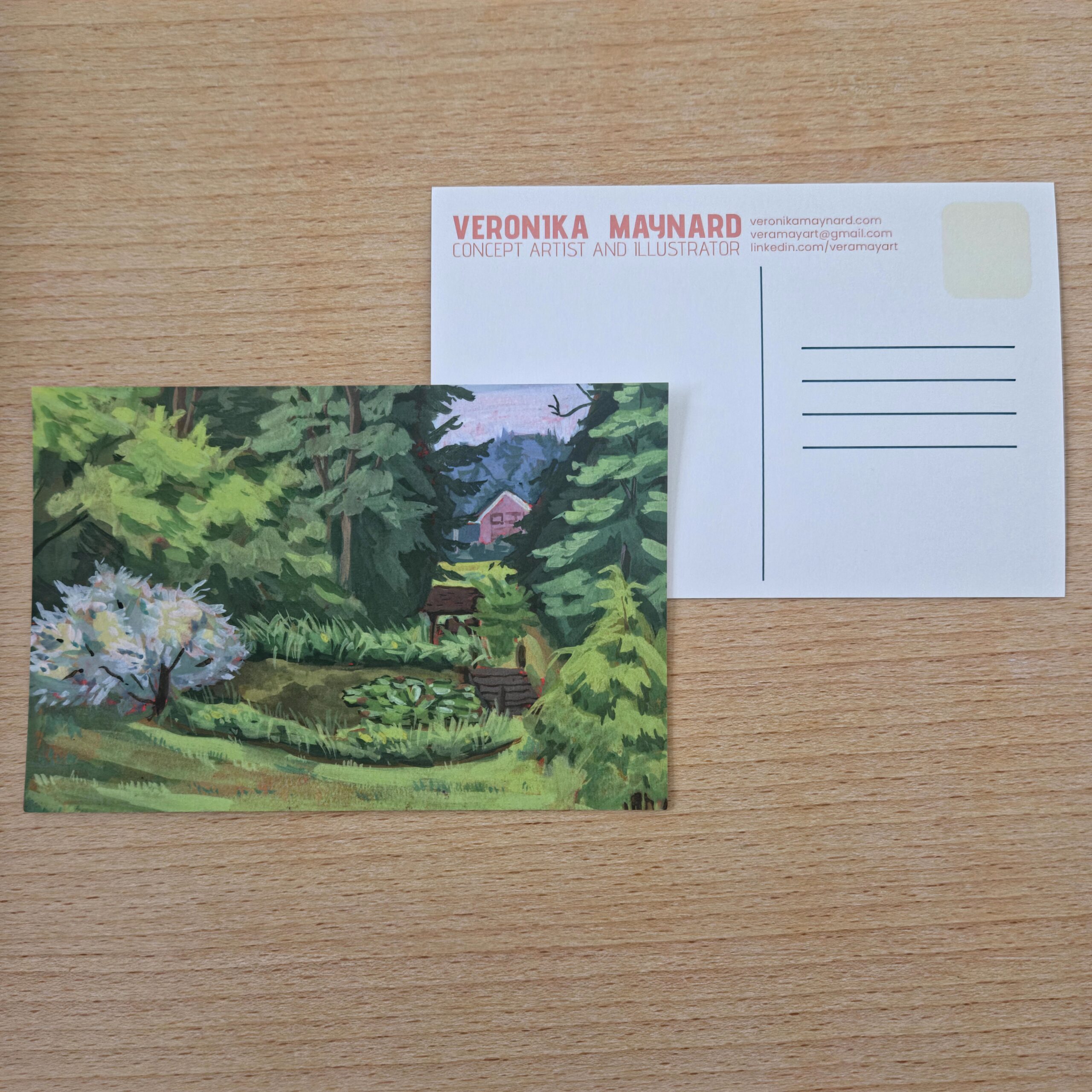 Pennsylvania Cabin Art Postcard